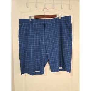 Walter Hagen Blue Plaid Golf Shorts Size 42